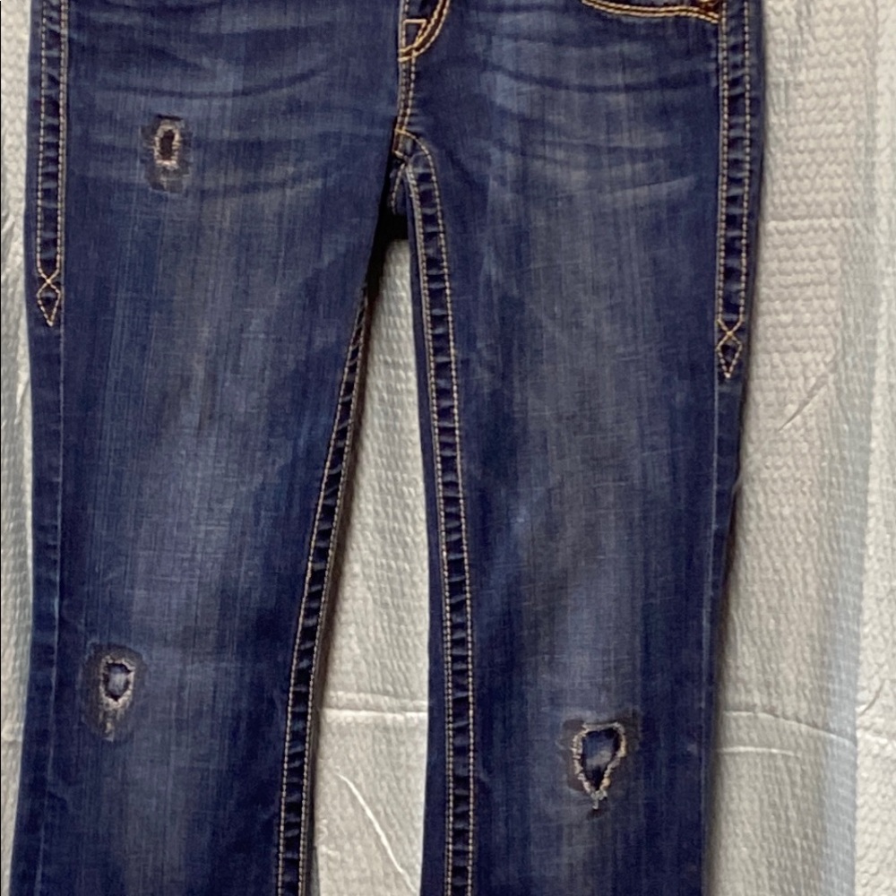 Rock Revival Janet size 28 Blue Boot Cut Jeans stretch cowgirl comfy - Picture 10 of 16